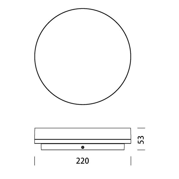 Elegance Round 2 Evolution 15W/10W 3K/4K IP54 white image 3