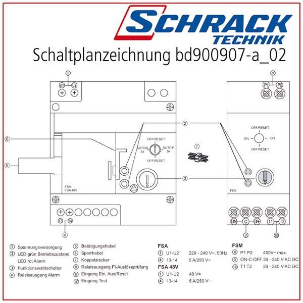 Remote Switching Unit, 230VAC, Type FSA image 3