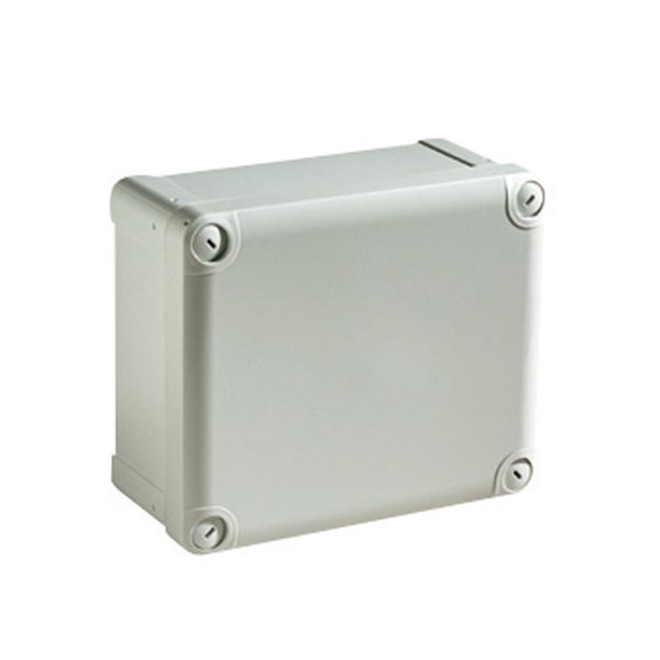 ABS box IP66 IK07 RAL7035 Int.H175W150D80 Ext.H193W164D87 Opaque cover H20 image 1