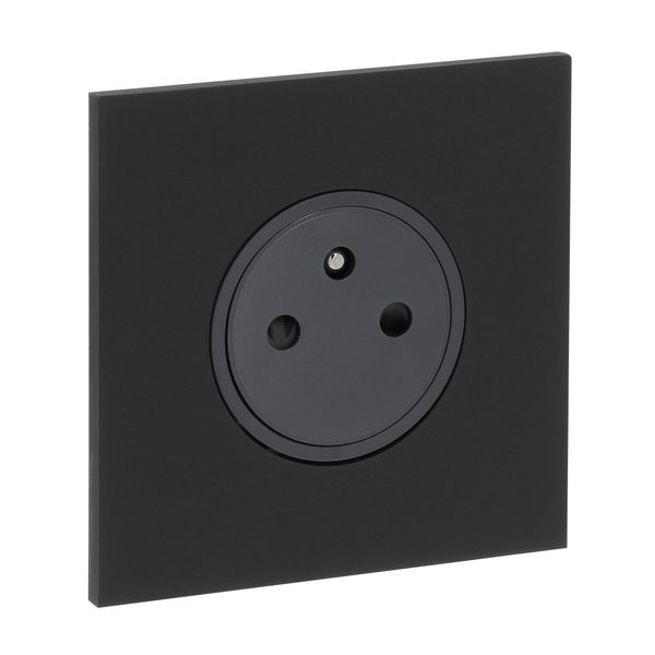 Art d'Arnould universe Epure power socket 2P+E 16A 250V - matt black image 1