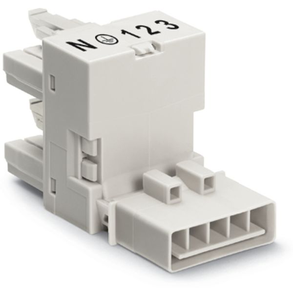 h-distribution connector 5-pole Cod. A white image 3