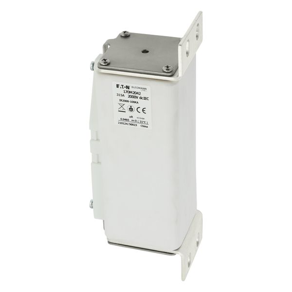 Fuse-link, high speed, 315 A, DC 2000 V, 65 x 89 x 213 mm, aR, IEC, with indicator image 3