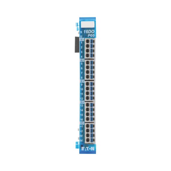 Digital output module, 16 digital outputs short-circuit proof 24 V DC/0.5 A each, pulse-switching image 10