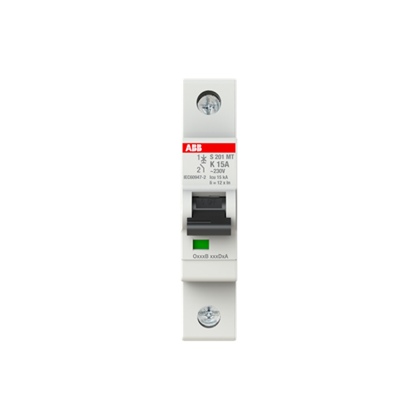 S201MT-K15 Miniature Circuit Breakers MCBs - 1P - K - 15 A image 4