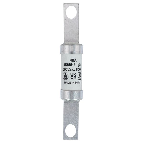 Fuse-link, LV, 40 A, AC 500 V, BS88, 21 x 129 mm, gL/gG, BS image 7