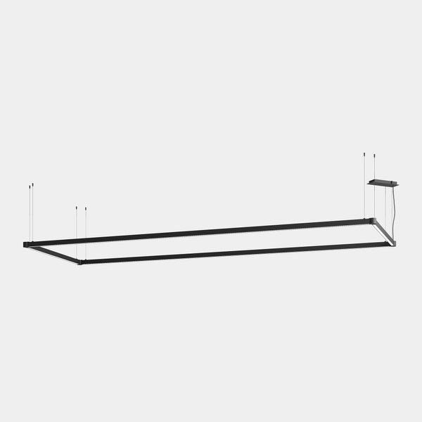 Lineal lighting system APEX_RECTANGULAR_AW28_29_31_32 144W LED warm-white 3000K CRI 90 ON-OFF Black IP40 12504lm image 1