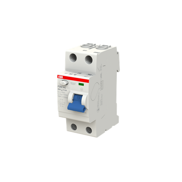 F202 AC-63/0.3 Residual Current Circuit Breaker 2P AC type 300 mA image 3