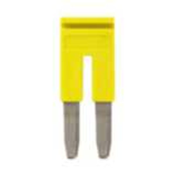 Cross bar for terminal blocks 6.0 mm² screw models, 2 poles, Yellow co image 3