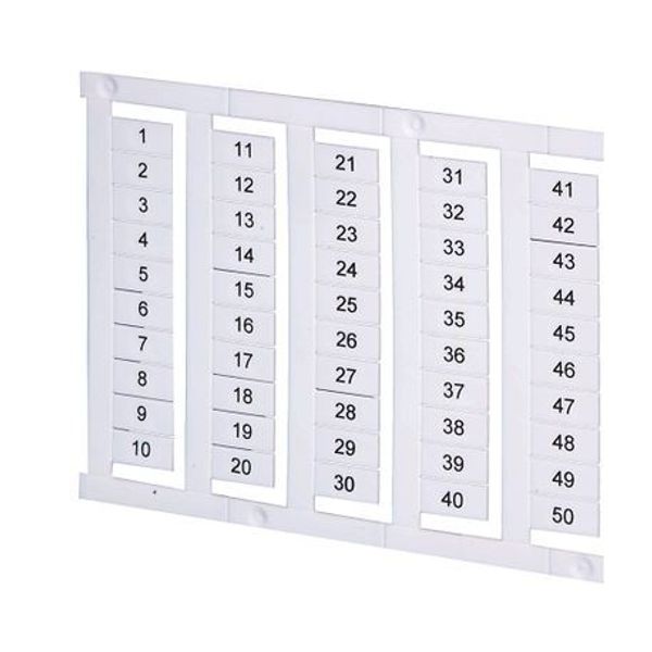 Allen-Bradley 1492-MS8X12H1-50 Connection Products, 1492-MS8x12 Marker Card, Repeat Sequence Printing, Horizontal Text, 1-50 Blocks of 50 image 1