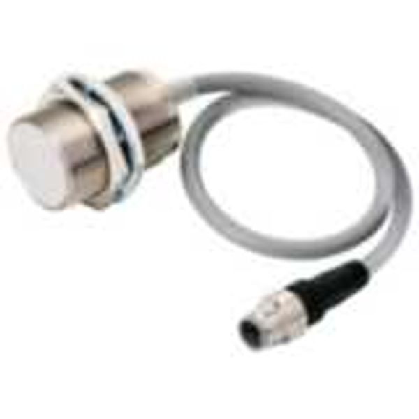 Proximity sensor, inductive, brass-nickel, short body, M30, shielded, E2E 8291A image 1