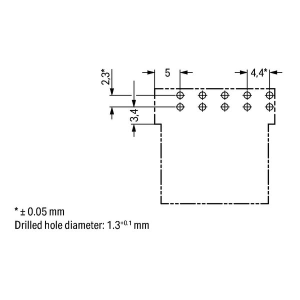 Socket for PCBs angled 5-pole black image 4