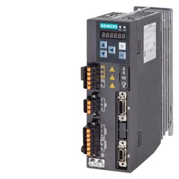 SINAMICS V90, with PROFINET Input voltage: 200-240 V 1/3-phase AC -15%/+10% 3.0/1.8 A 45-66 Hz Output .... 6SL3210-5FB10-2UF1 image 1