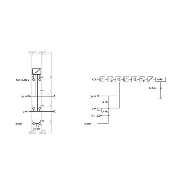 2-channel analog output 4 … 20 mA Intrinsically safe blue image 7