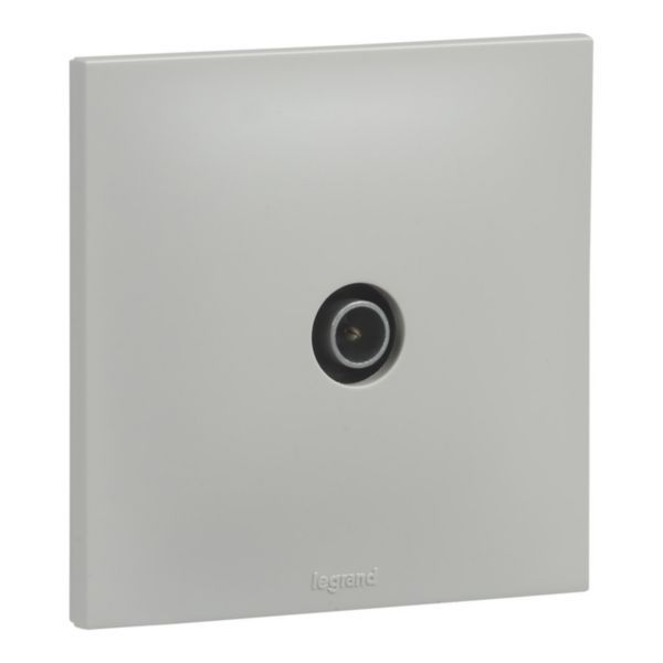 Urbano gray finish TV socket image 1