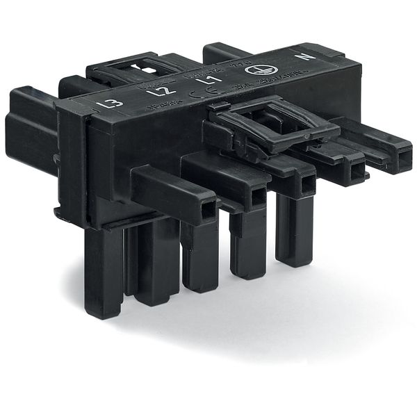 T-distribution connector 5-pole Cod. A black image 3