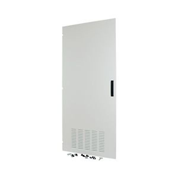 Section door, ventilated IP42, hinges left, HxW = 1400 x 850mm, grey image 4