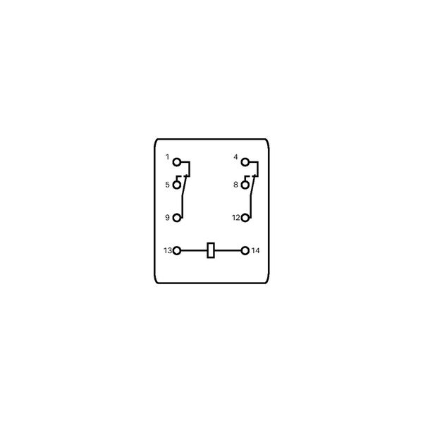 Basic relay Nominal input voltage: 24 VDC 2 changeover contacts image 4