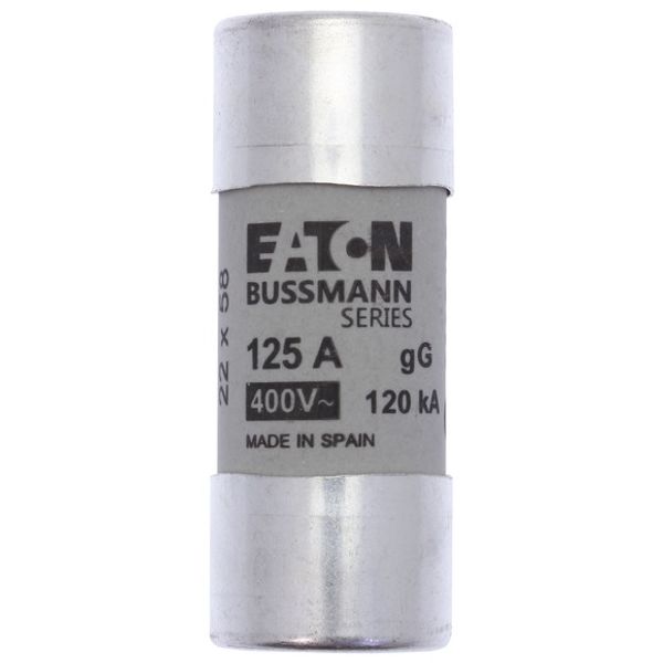 Fuse-link, LV, 125 A, AC 400 V, 22 x 58 mm, gL/gG, IEC image 2