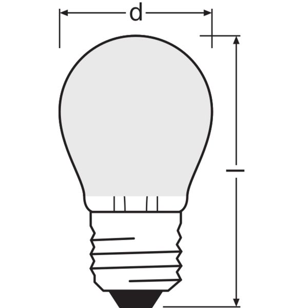 LED Retrofit CLASSIC P 4W 840 Frosted E27 image 8