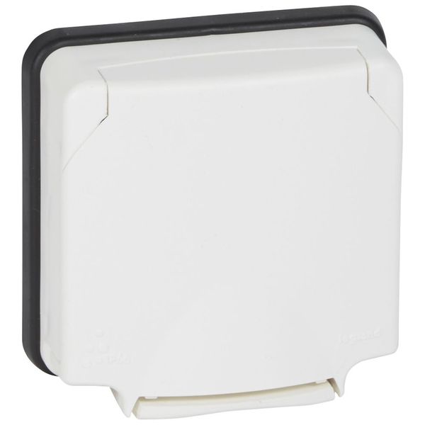 Adaptor Mosaic- Plexo 66 - 2 mod - opaque lid - flush mounting image 1