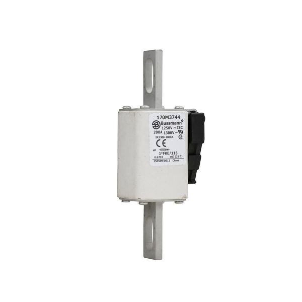 Fuse-link, high speed, 200 A, AC 1250 V, compact size 1, 45 x 59 x 156 mm, aR, IEC, UL, single indicator image 4