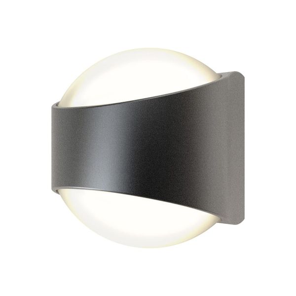 Misano Curve IP65 Bi-Directional Wall Light Cool White Graphite image 1