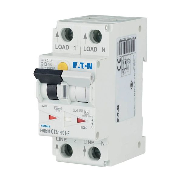 Digital RCD/MCB combination, 13 A, 100 mA, MCB trip characteristic: C, 1p+N, RCD trip characteristic: F image 6