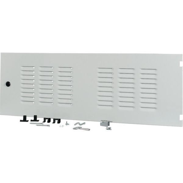 Section wide door, ventilated, right, HxW=350x1000mm, IP42, grey image 5