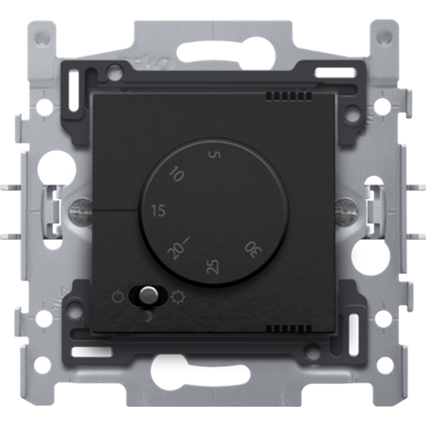 Electronic thermostat, piano black coated image 1