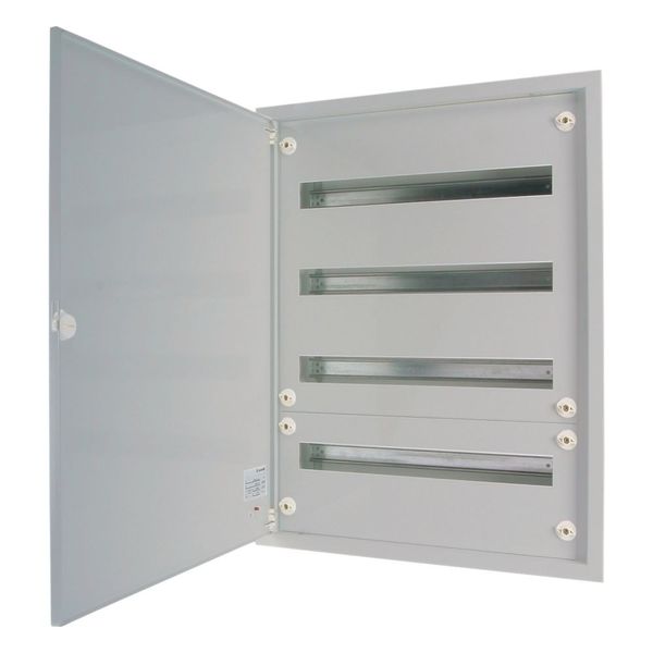Complete flush-mounted flat distribution board, grey, 24 SU per row, 4 rows, type C image 4