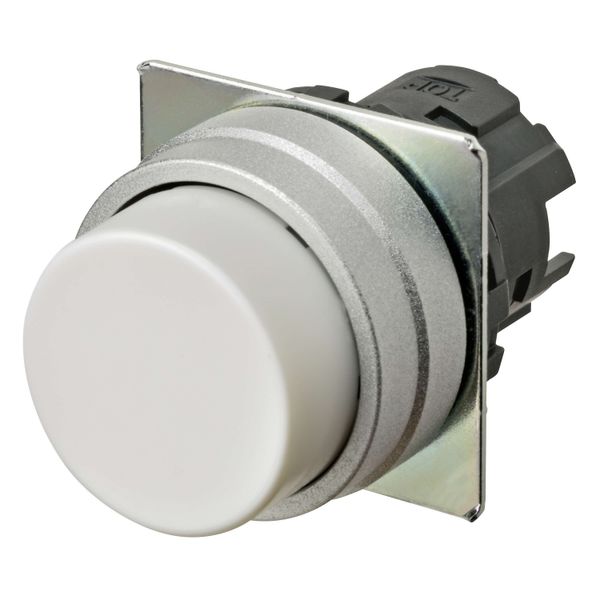 Pushbutton A22NZ Ã˜22, bezel brushed metal, PROJECTED, Alternate, CAP C A2270292H image 1