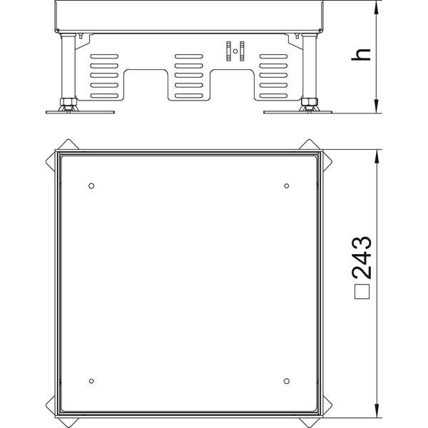 RKN2 9 VMSL1N 16 Square cassette SL blank 243x243mm image 2