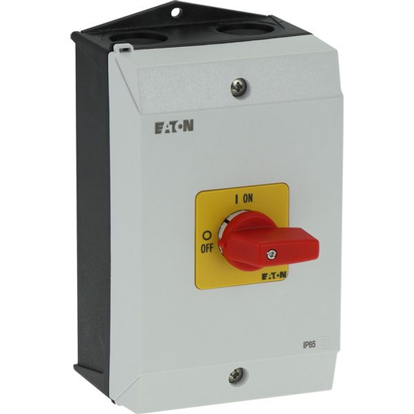 On-Off switch, P1, 3 pole, 40 A, Emergency-Stop function, surface mounting image 2