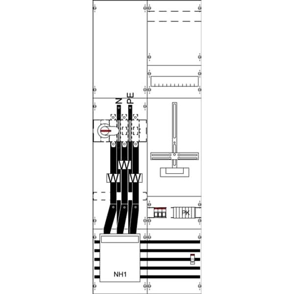 KA4275 Measurement and metering transformer board, Field width: 2, Rows: 0, 1350 mm x 500 mm x 160 mm, IP2XC image 5