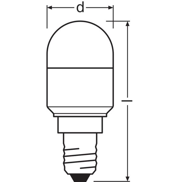 LED SPECIAL T26 P 2.3W 827 Frosted E14 image 8