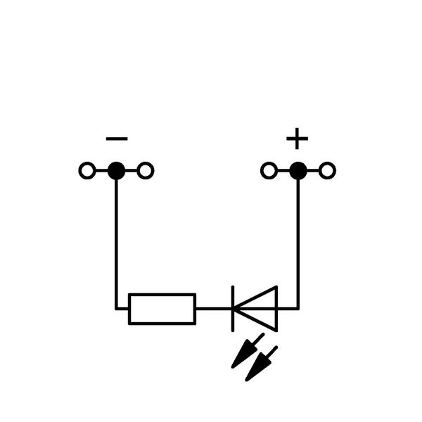 Component terminal block 4-conductor LED (red) gray image 2