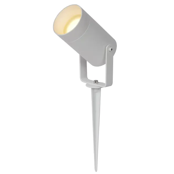 Lucide TAYLOR - Garden spotlight Outdoor - Ø 10 cm - 1xGU10 - IP65 - White image 1