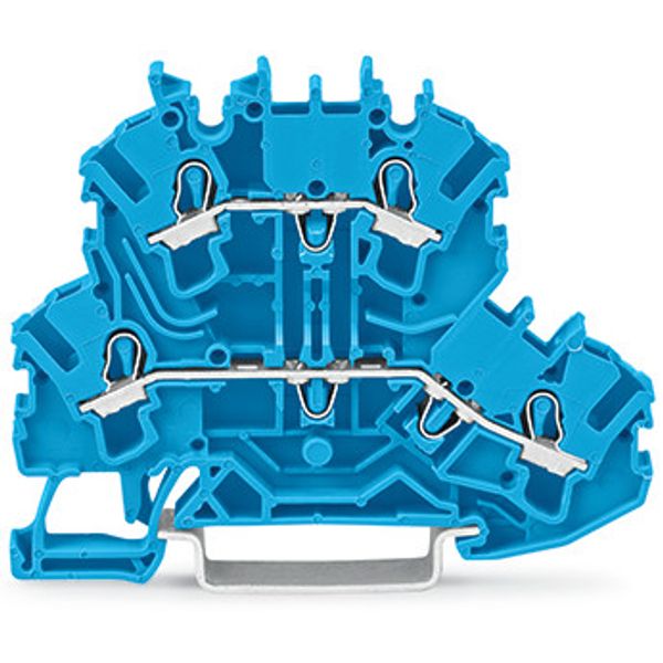 Double-deck terminal block Through/through terminal block N/N blue image 4