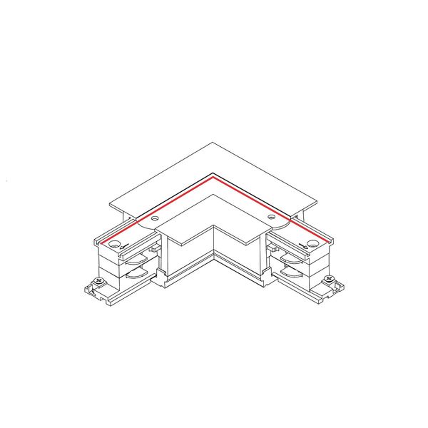 CTLS RECESSED POWER L CONNECTOR, LEFT ( L-L) BLACK image 2