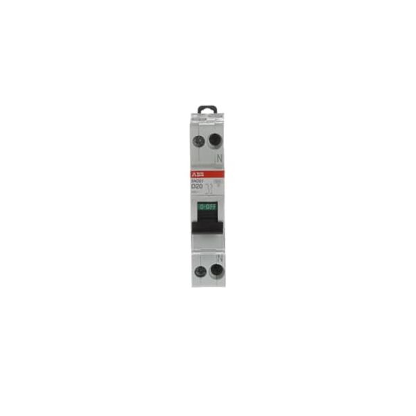 SN201-D20 Miniature circuit breaker - 1+NP - D - 20 A image 5