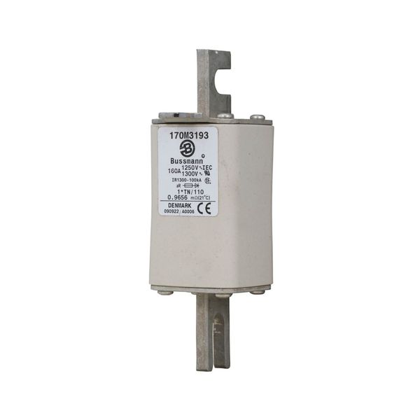 Fuse-link, high speed, 160 A, AC 1250 V, compact size 1, 45 x 58 x 138 mm, aR, DIN, IEC, type T indicator image 8