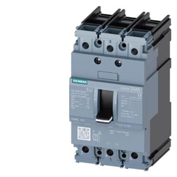 circuit breaker 3VA5 UL Frame 125 breaking capacity class M 35 kA @ 480 V 3-pole, line protection TM210, FTFM, In=50 .... 3VA5150-5ED36-0AA0 image 1