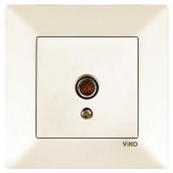 Meridian Beige Sat Socket F Con Transitive (10dB) image 1