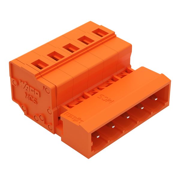 1-conductor male connector CAGE CLAMP® 2.5 mm² orange image 1