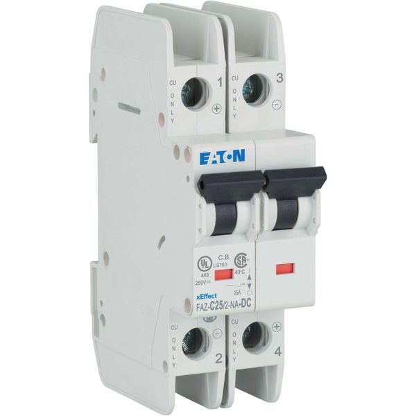 Miniature circuit breaker (MCB), 25 A, 2p, characteristic: C, DC image 11