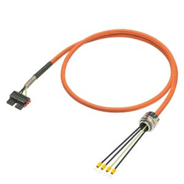 Power cable pre-assembled TYPE 6FX8002-5CP46 4X10C, SCREW GLAND M32/ 1PH810. 6FX8002-5CP46-1BA0 image 1