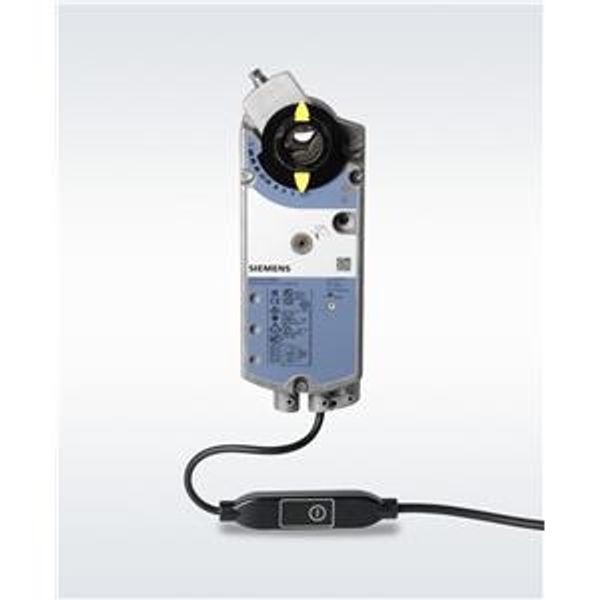 GCA161.1E/MO - Rotary air damper actuator, AC/DC 24 V, Modbus RTU, 18 Nm, spring return 90/15 s image 1