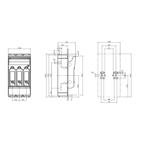 HRC-fuse-switch ARROW BLUE 00, connection clamp image 13