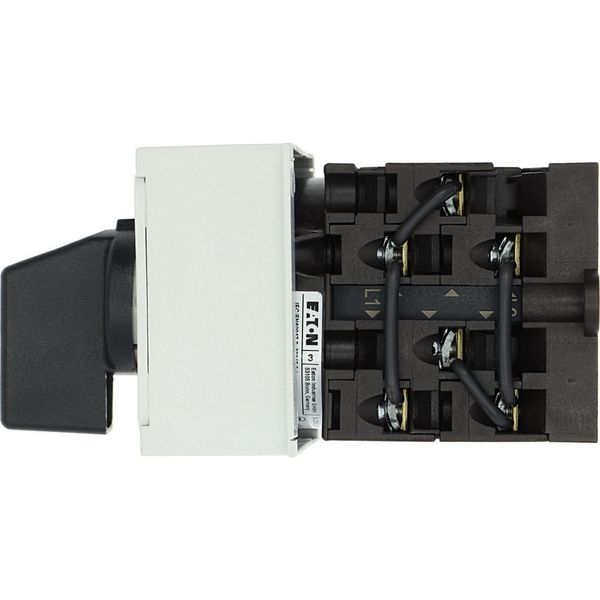 Step switches, T0, 20 A, service distribution board mounting, 3 contact unit(s), Contacts: 6, 45 °, maintained, With 0 (Off) position, 0-3, Design num image 18