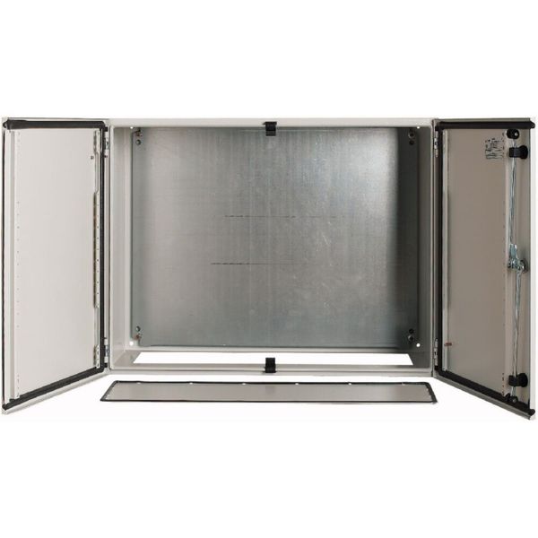 Wall enclosure with mounting plate, HxWxD=600x800x300mm, 2 doors image 8